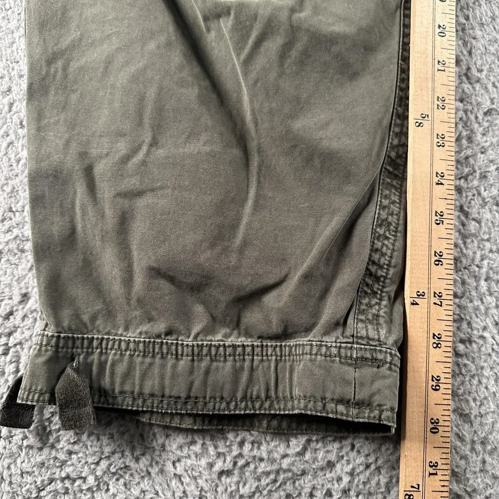 Abercrombie & Fitch Cargo Pants Mens L Green Ultra Baggy Wide Leg Military